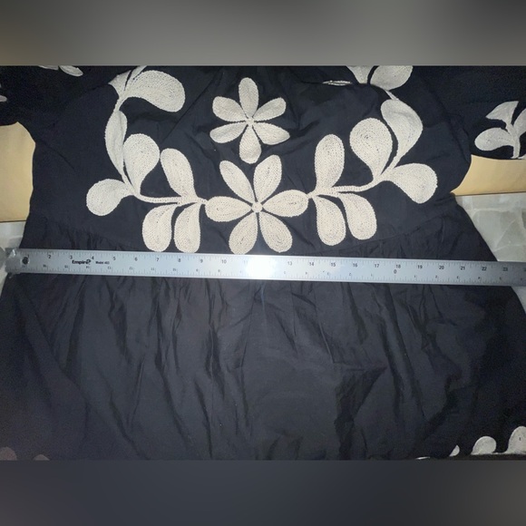 NWT | Anthropologie Embroidered Puff-Sleeve Midi Dress | Size S - Picture 6 of 7